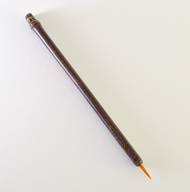 Orange Synthetic, with bamboo cane handles