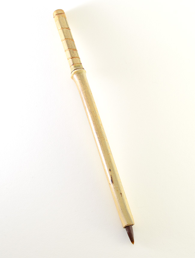 Brown Synthetic, with bamboo cane handles
