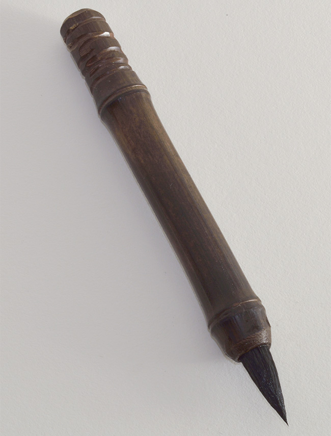 Large size 1” Goat brush bristle set with bamboo cane handle.