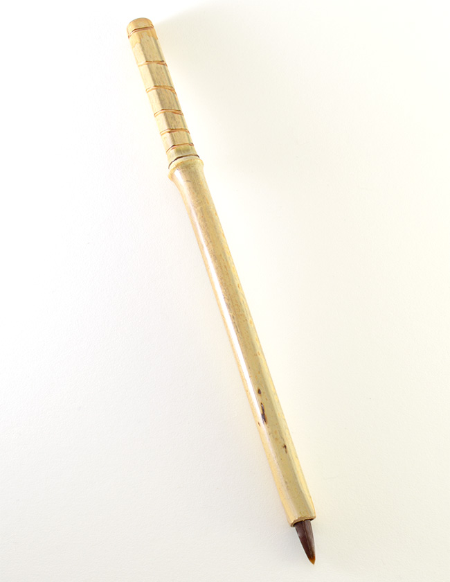 ½” bristle length Brown Synthetic, with bamboo cane handles