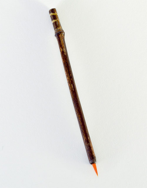Itty Bitty Orange Synthetic, with bamboo cane handles