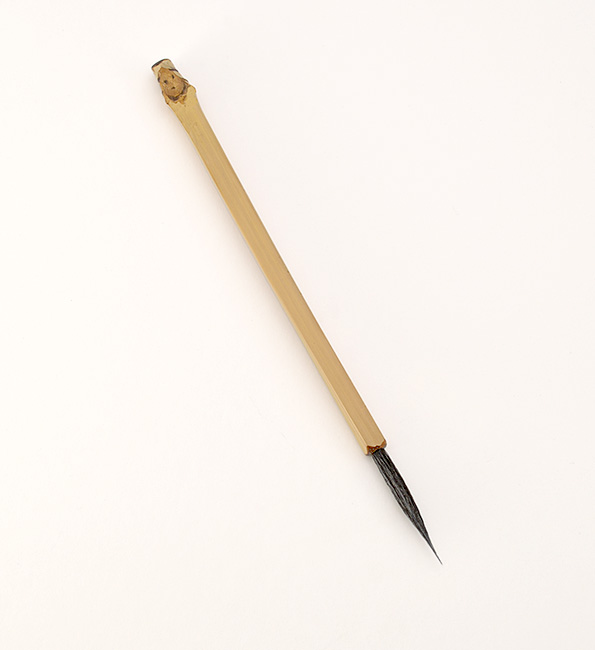 2” Goat-Synthetic blend bristle with bamboo cane handle.