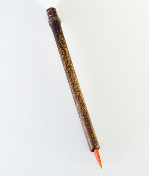 Mid size Orange Synthetic ½” bristle, with bamboo cane handle