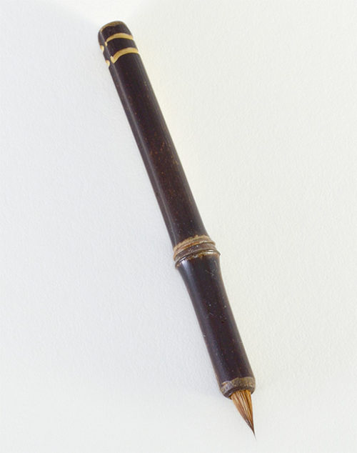 Medium Siberian Elk ½” long bristle with Bamboo cane handle. Unmatched for any water based media or ink.