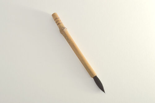 Large size 1.5” Goat brush bristle set with bamboo cane handle.